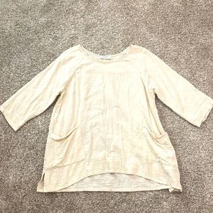 Zenana Linen High Low Tunic